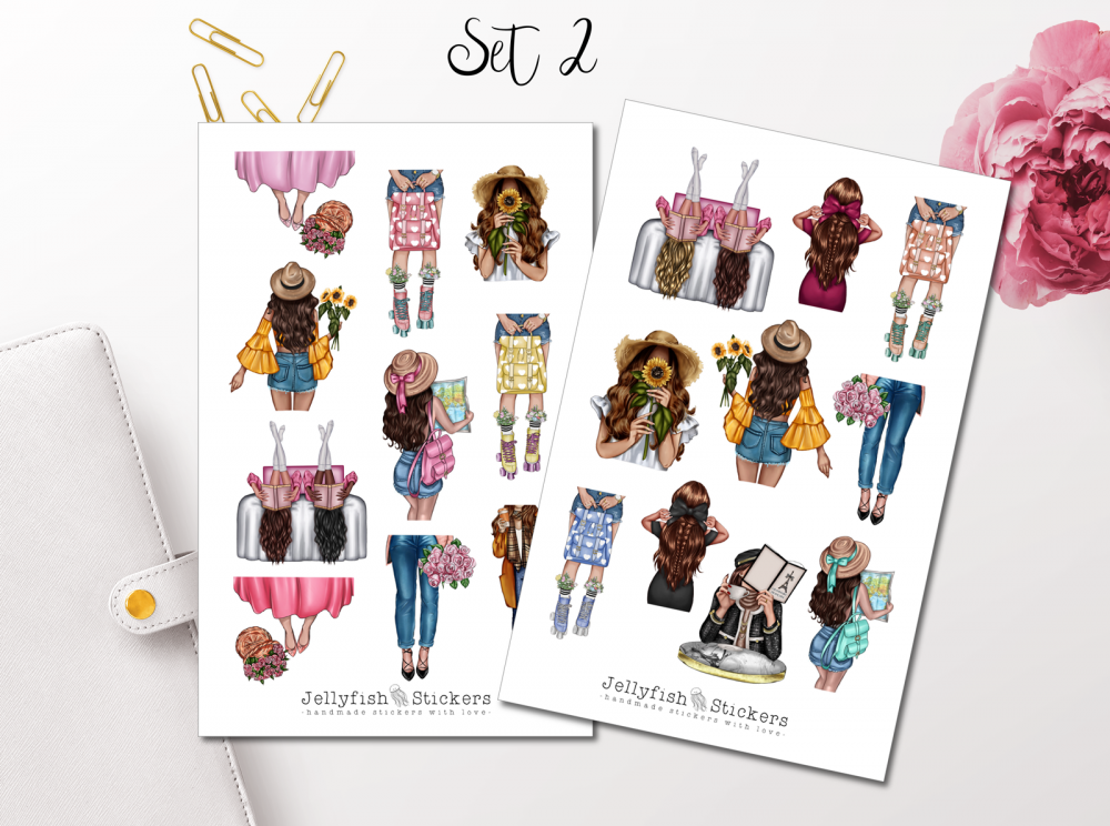 Fashion Girls Sticker Set